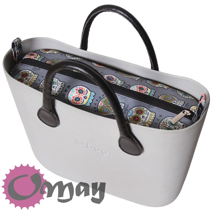 organizer do OBAG MINI szary czachy boho 2 kieszenie wkład OMAY
