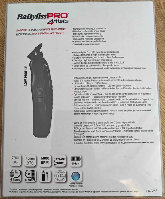 Trymer Babyliss Pro FX726E NOWY