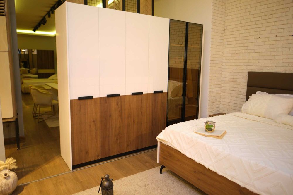 Conjunto Quarto Completo Casal Novo | Cama Roupeiro Cómoda Mesa