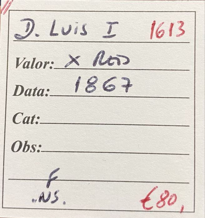 Moeda 1613 - D. LUIS I - X Reis 1867