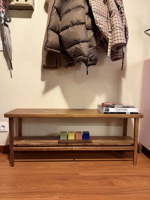 BANCO DUPLO MADEIRA DE ACÁCIA