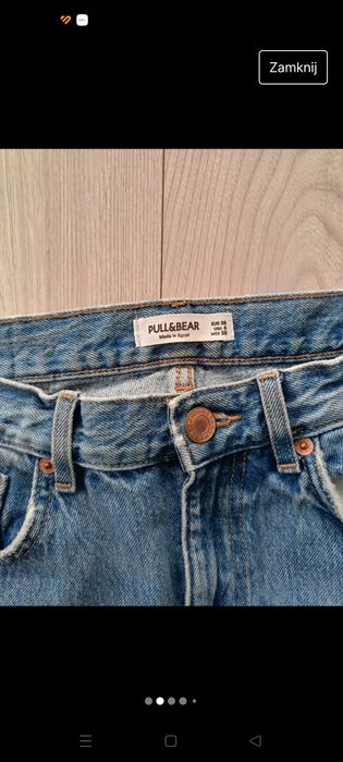 Spodnie jeansy wide leg Pull & Bear 38