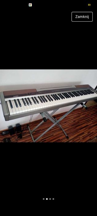 Pianino Casio 52 klawisze białe,stan bdb