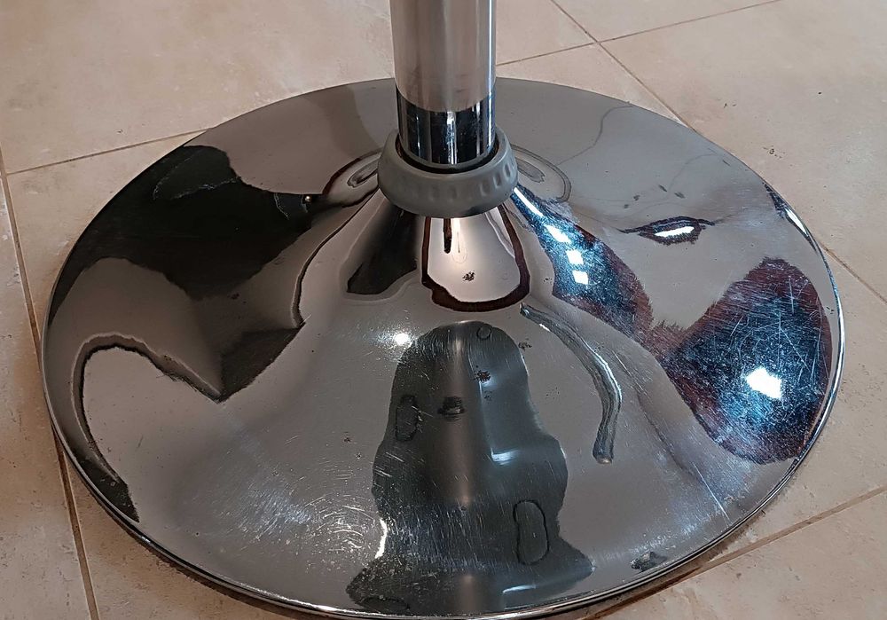 Banco de Bancada de Pé Alto Cinzento