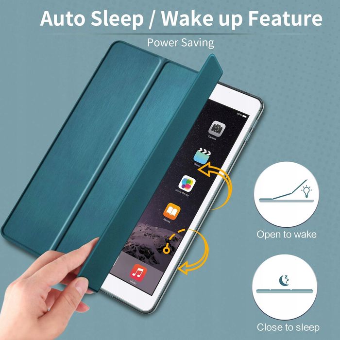 outlet easyacc etui do ipad air 2 ultra cienkie półprzezroczyste niebieskie