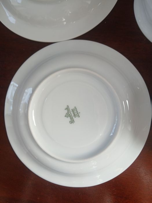 Rosenthal Biała Maria 2 filiżanki ze spodkami