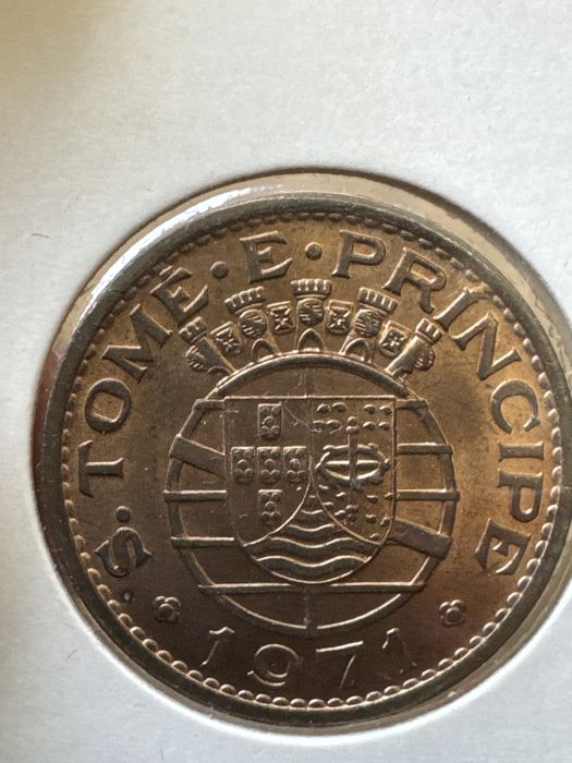 Moeda de 1$ São Tomé e Principe 1971