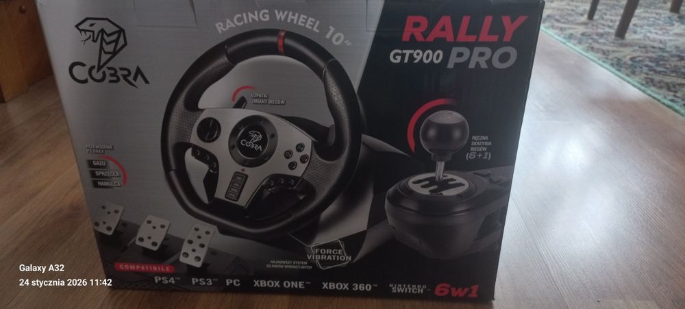 Zestaw PS4 + NOWA Kierownica Cobra GT900 Pro | 2 Pady | 3 Gry