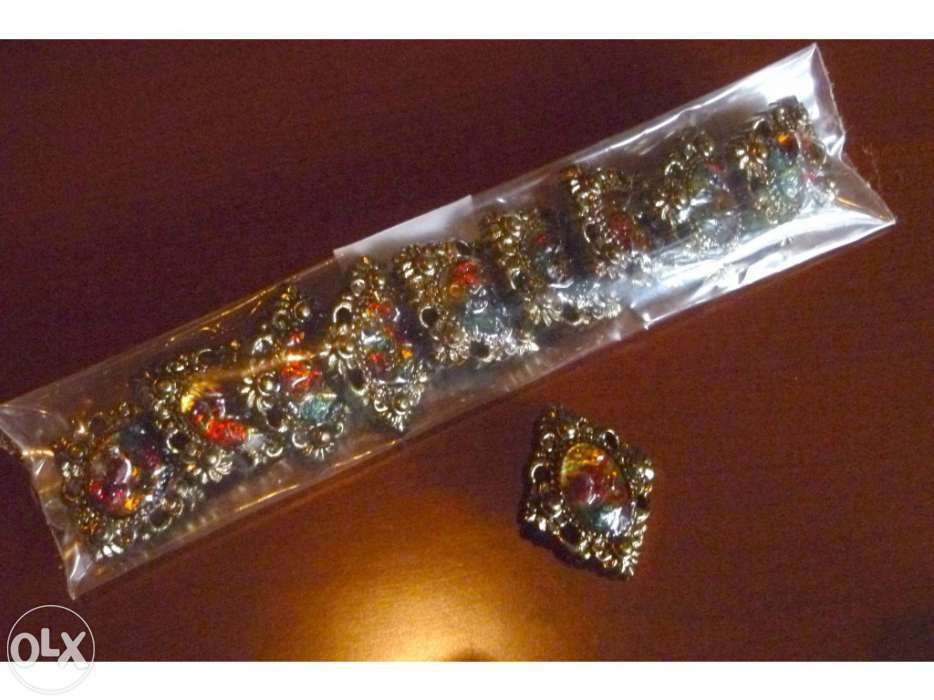 Botões "Vintage" ouro e prata