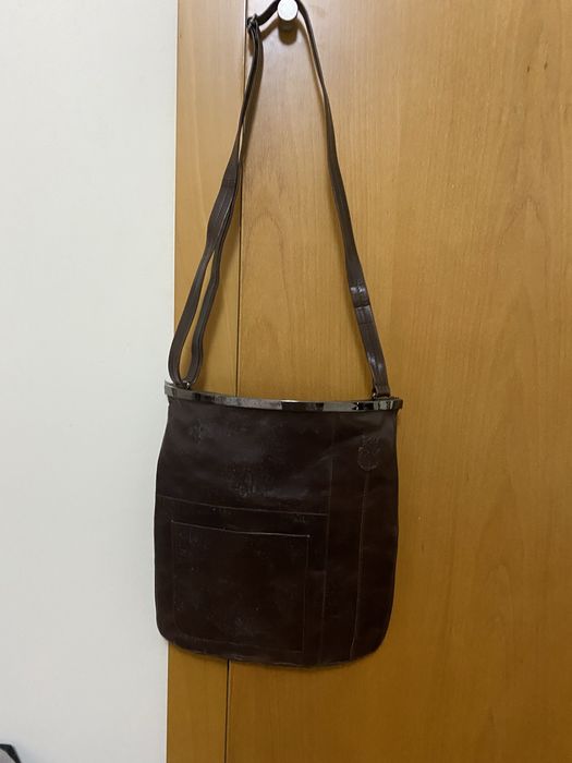 Carteira em pele castanha