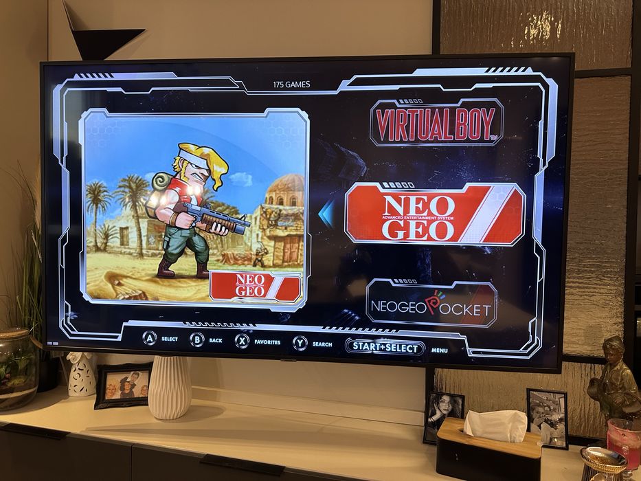 Retro konsola 46 tys gier 2 pady bezprzewodowa Amiga Psx Atari MAME SNES