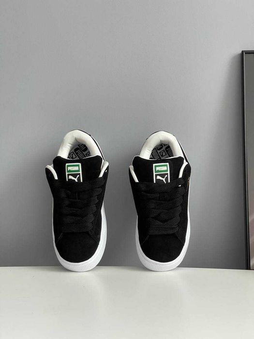 Кеди Puma Suede XL Black White кросівки пума чорні білі замша