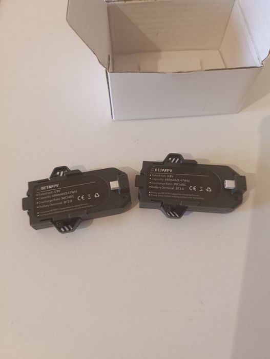 BETAFPV 2x Bateria 650mAh 3.8V 30C/60C BT2.0 - Do Drona FPV Whoop