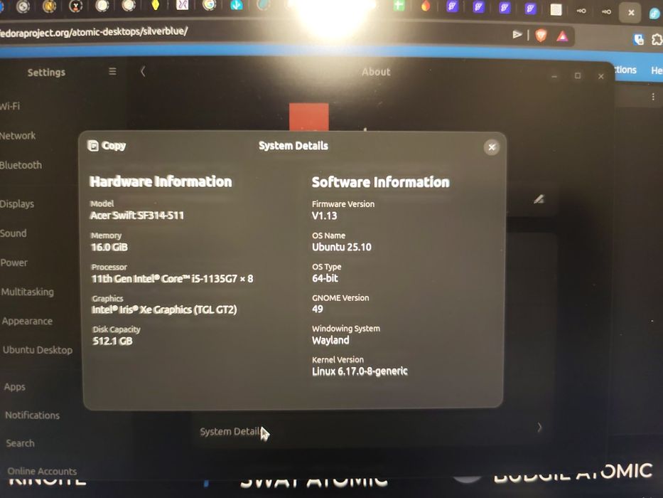 Acer swift 3 16gb ram 512ssd