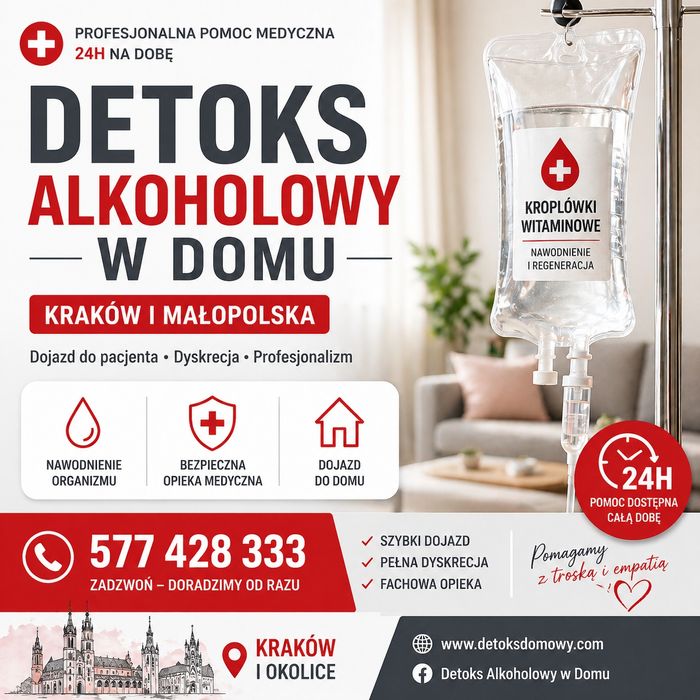 Detoks alkoholowy z dojazdem 24h