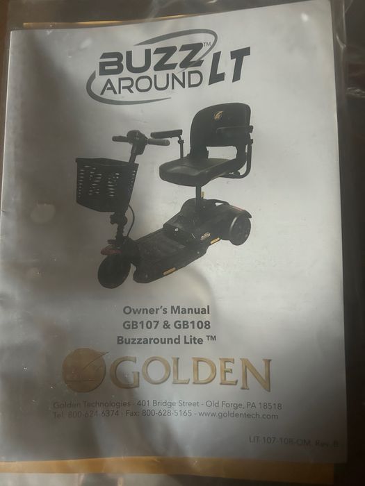 інвалідний візок  (Скутер) електричний новий в упаковці. Golden Technologies Buzzaround LT