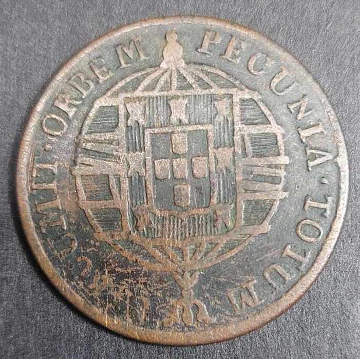 80 reis 1820 de Moçambique D. João VI