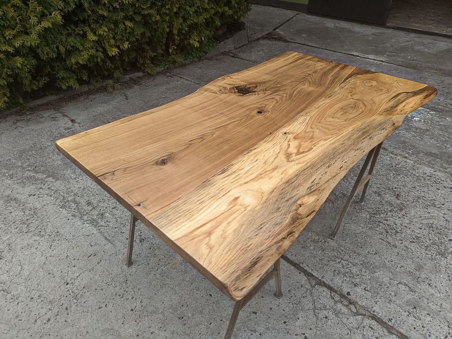 Blat dębowy• 180x80• na stół Live Edge