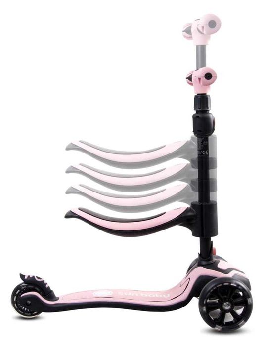 Hulajnoga FLASH z siodełkiem, trójkołowa koła skrętne do 30kg preznt