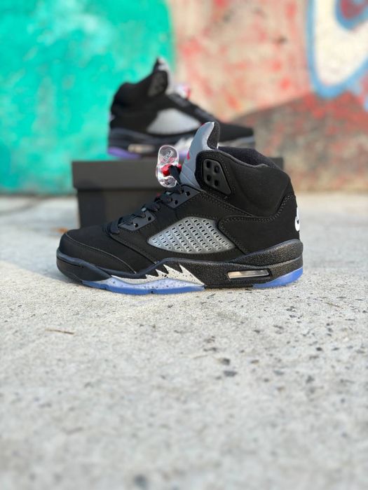 Мужские кроссовки Nike Air Jordan 5 Retro Black Blue Purple