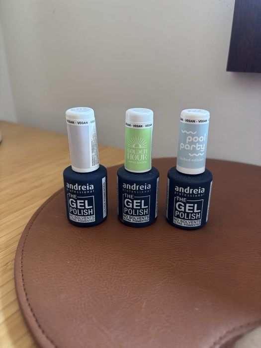 Conjunto de 3 vernizes gel Andreia Profissional