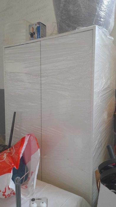 Roupeiro IKEA KLEPPSTAD c/2portas, branco, 79x55x176 cm - Bom estado | 2 unidades