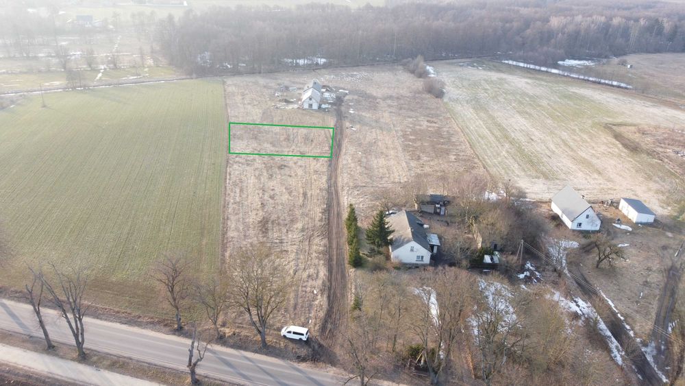 Działka budowlana przy drodze Działdowo Księży dwór 1356 m² - Widok 3