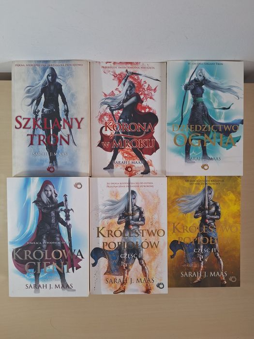 Sarah J Maas Szklany tron 6 książek