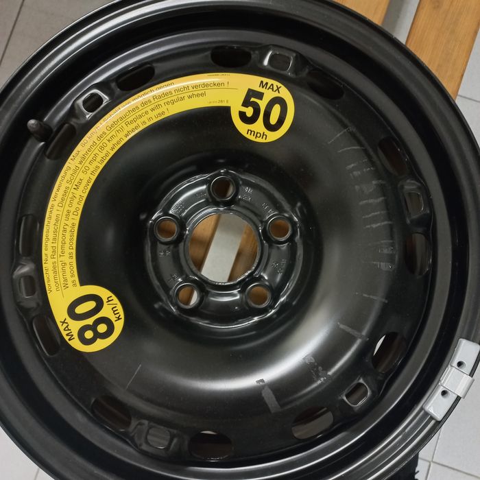 Vendo jante 185/60 R15 suplente VW 5 furos polo