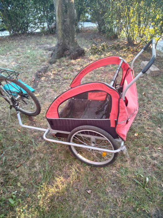 Riksza , wózek ,przyczepka do roweru na 2 dzieci do około 4 lat