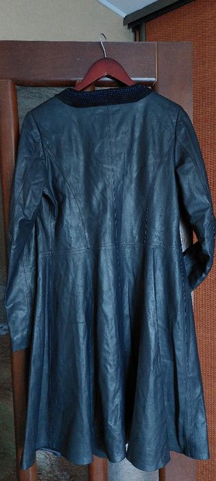 Плащ пальто шкіряний 46-48 р