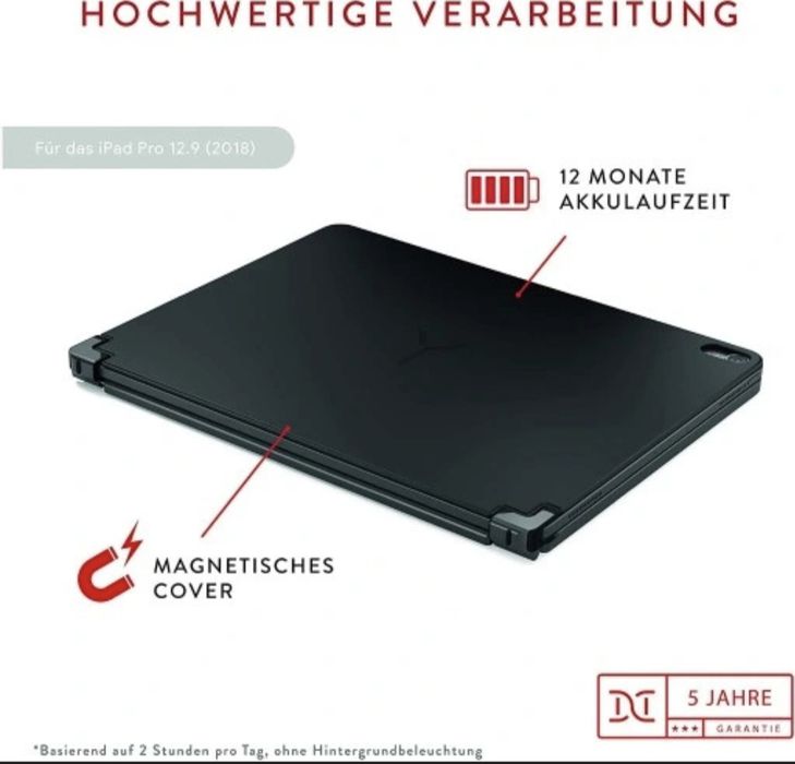 BRYDGE iPad Pro 12.9 Pro, klawiatura układ QWERTY