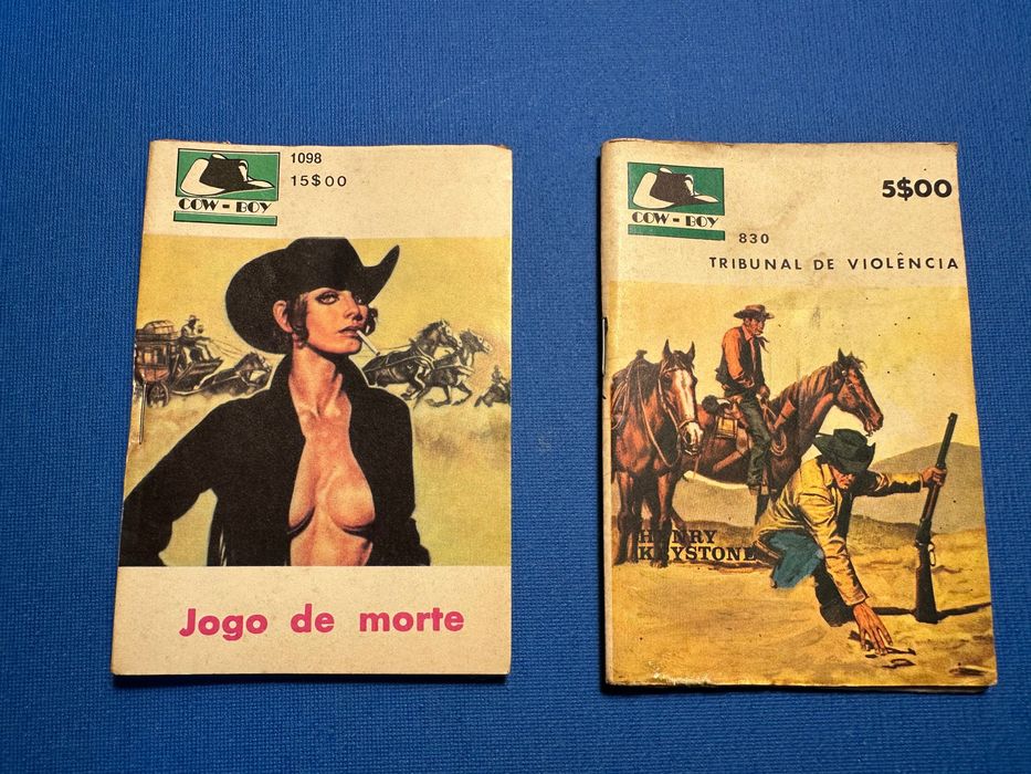10 livrinhos de cowboys