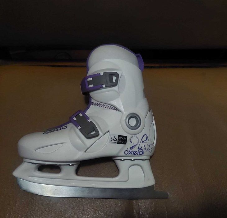 Ковзани дитячі розсувні OXELO EU32-34 PLAY 3 білі