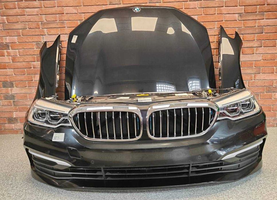 Передок BMW 5 G30 G31 капот крило 475 колір установочна панель фари лед бампер радіатор 530e гибрид  підсилючав крила оригінал кронштейн БМВ Г30 Г31