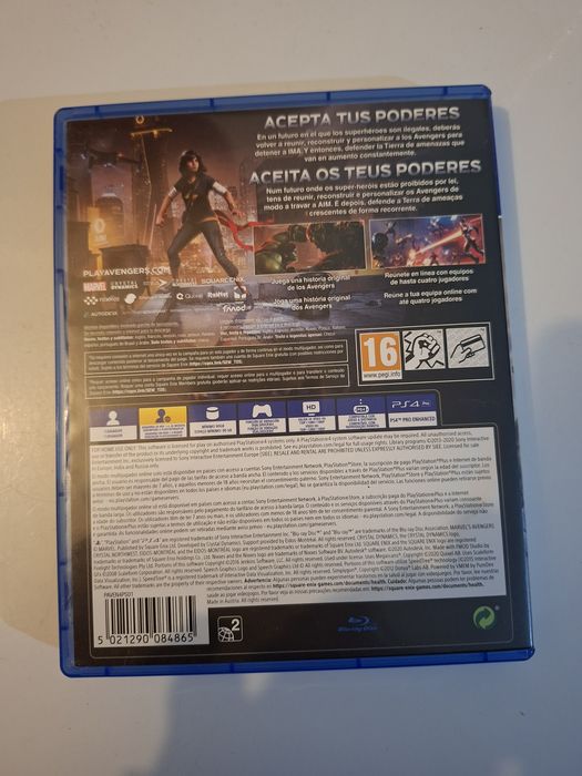 Videojogo avengers ps4