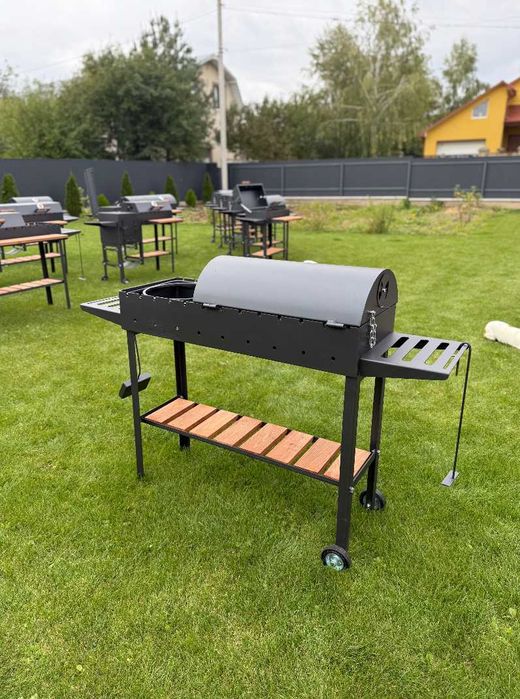 Мангал барбекю метал 5 мм з підставкою під казан