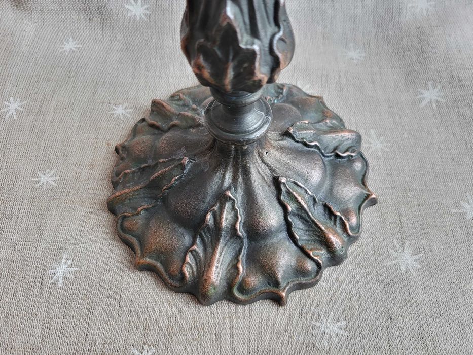 Подсвечник силумин №1. №2. Хорошее состояние