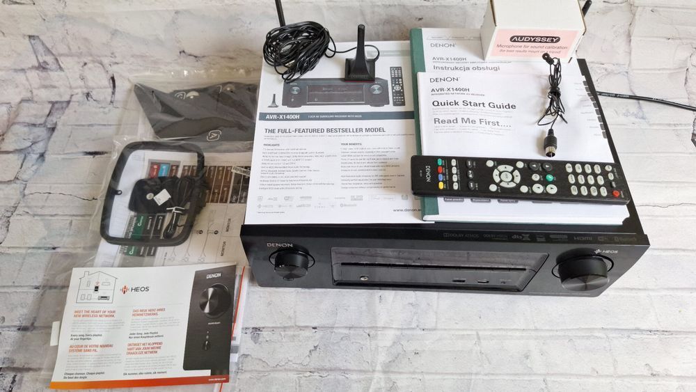 7.2 Denon AVR-X1400 Wi-Fi BT Heos Atmos ARC