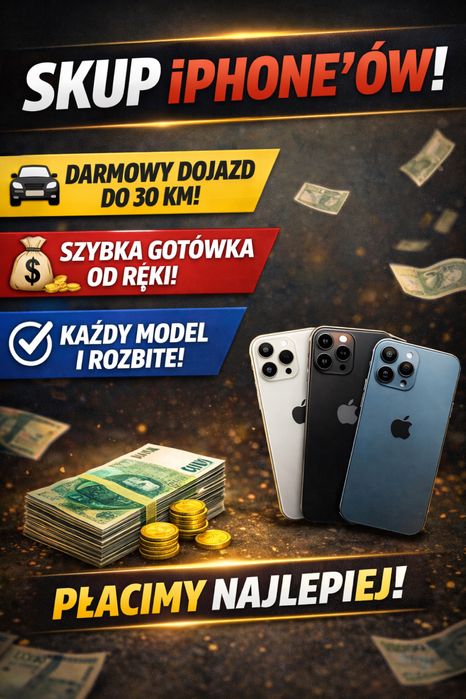 Skup iPhone – szybka gotówka | darmowy dojazd do 30 km