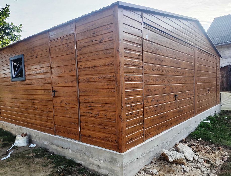 Hala Garaż Blaszany Każdy Wymiar Solidna Konstrucja OCYNK