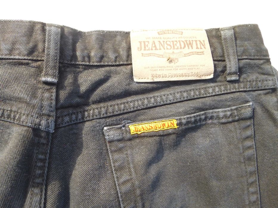 JEANSEDWIN Jeans, black, em bom estado, 34/32