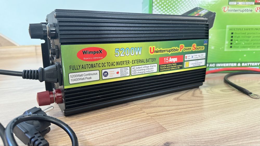 Інвертор с зарядкою ‼️ 5200w 12V Безперебійник  Перетворювач