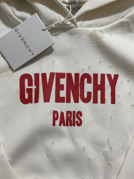 Givenchy hoodie distressed