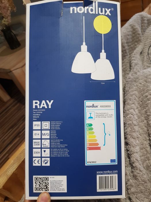Lampy wiszące RAY Nordlux