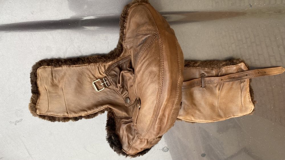 Шлем Шлемофон Кожа Мех