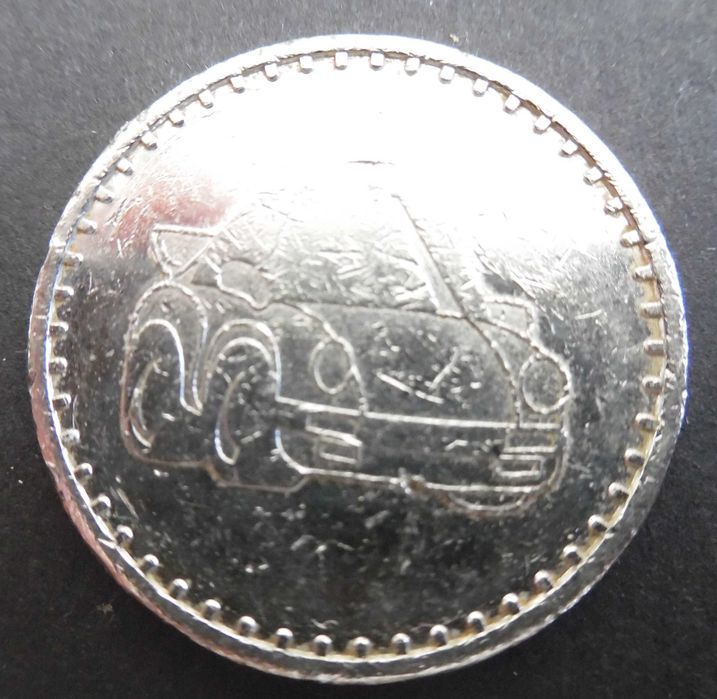 Token ficha medalha de lavagem de carro antiga