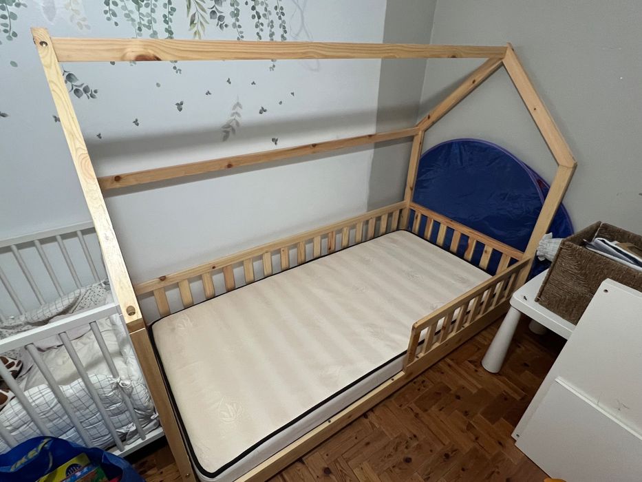 Cama + estrado + colchão