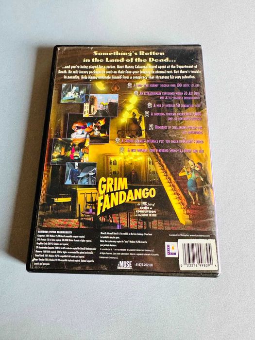 Kultowe Grim Fandango PC (LucasArts Classic) - Dla kolekcjonera / na półkę
