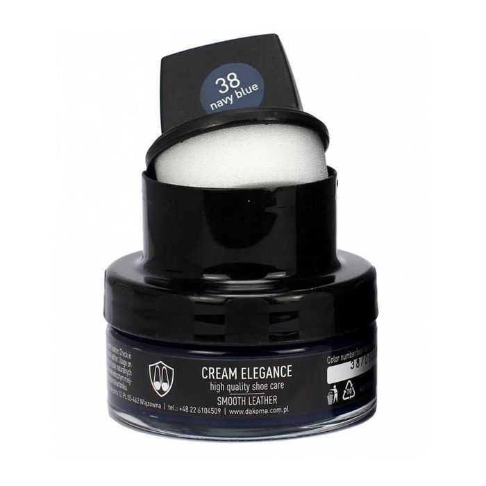 Pasta do butów krem skóry gładkiej Cream Elegance jasny szary 50 ml